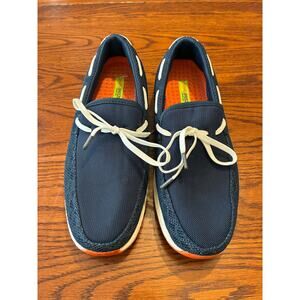 Swims Breeze Leap Laser Lace Loafer Slip On Navy Blue Men's Size 7